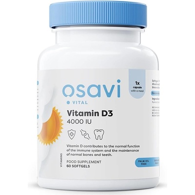 Osavi Vitamín D3 4000 IU 60 softgelových kapslí
