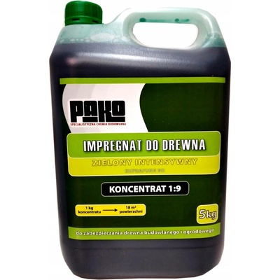 Impregnace PAKO na zahradní nábytek zelená 5 l koncentrát 1:9