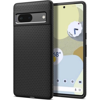 Spigen Противоударен Калъф за Google Pixel 7, Spigen Liquid Air Case, Черен (ACS04696)