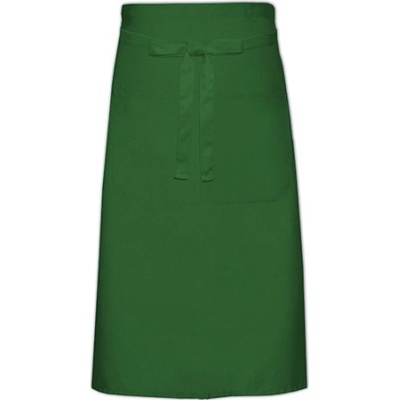 Link Kitchen Wear Kuchařská zástěra s kapsou X970T Bottle Green 100x70cm