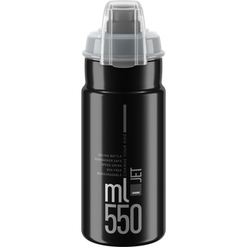 Elite Бутилка за велосипед Elite Jet Plus Cycling water bottles - Schwarz / Grau - размер 750 ml (533-2504-0112)