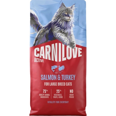 CARNILOVE Active pre sterilizované mačky losos a morka 6 kg