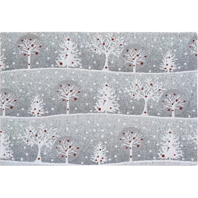 SCANquilt Prestieranie motiv biele stromy biela sivá 32x48 cm