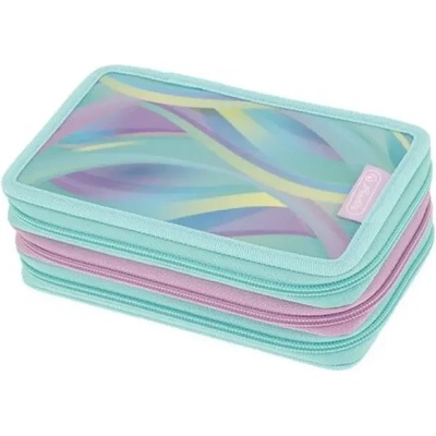 Herlitz Ученически несесер троен c 31 части, 3 ципа, Minty Love - Herlitz