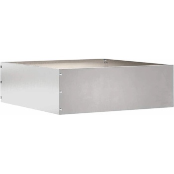 vidaXL Ограда за трева Сребрист 40 x 40 x 13 cm Неръждаема стомана (874710)