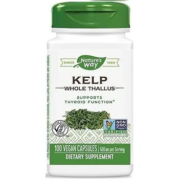 Nature's Way Kelp Whole Thallus, 600 mg, 100 капсули, Nature’s Way (14500)