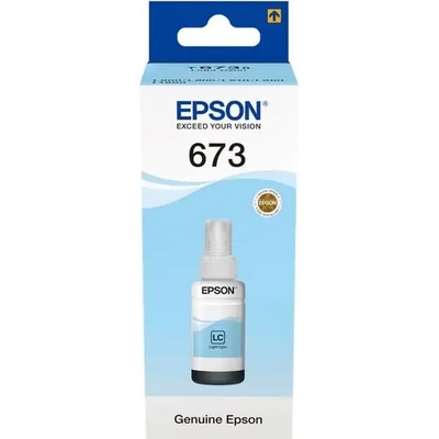 Epson БУТИЛКА МАСТИЛО ЗА EPSON EcoTank L800/L810/L850/L1800/L805 - Ink Bottle - Light Cyan - /673/ - T6735 - PN C13T67354A (201EPST6735)