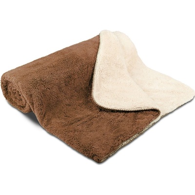 Sleepwell Teplá deka Slleep Well ovečka hnedý chlp béžový chlp hnedá Mikroplyš 150x200