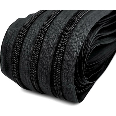 Zip spirálový No 5 metráž Varianta: 580 černá, Balení: 25 m