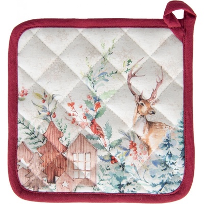 Clayre & Eef Chňapka -podložka Dearly Christmas 20 x 20 cm