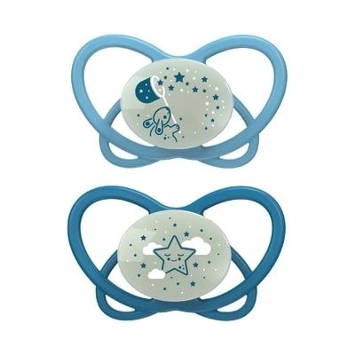 NIP Бебешка залъгалка NIP Green - My Butterfly Night, 0-6 м, 2 броя, сини (4000821426184)