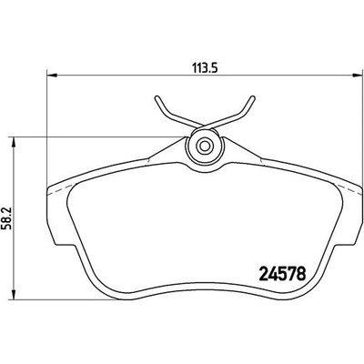 BREMBO Sada brzdových platničiek kotúčovej brzdy P61095