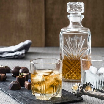 BORMIOLI ROCCO SELECTA Krištáľová karafa s 6 pohármi 1 l