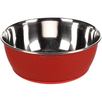 Image 1 of Flamingo Tobias метална купа за кучета - чевена 1900 мл - A: 20 см, B: 7, 5 см, C: 15 см