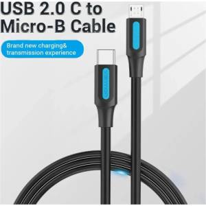 Vention Кабел USB 2.0 C M / Micro-B USB M 0.5m - COVBD (COVBD)