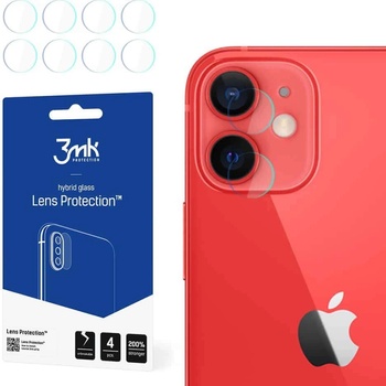 3mk Protection Протектор от закалено стъкло /Tempered Glass/ за задна камера, 3MK Lens Protection, за Apple iPhone 12 Mini, 4бр. в опаковка