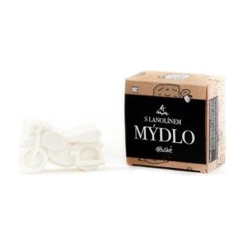 Alchymistky Detské mydlo s lanolínom tvar motorka 85 g