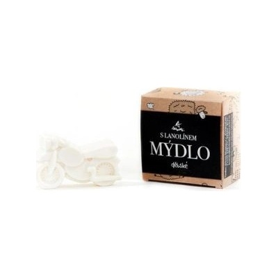 Alchymistky Detské mydlo s lanolínom tvar motorka 85 g