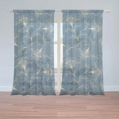 Sablio Záclony Vintage ornamenty: 2ks 150x250cm