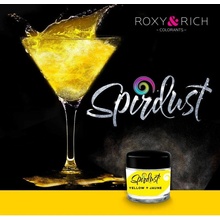 Roxy and Rich Metalická barva do nápojů Spirdust žlutá 1,5 g