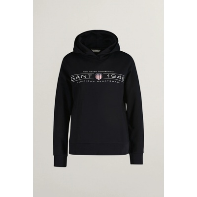 Gant Reg Shield Hoodie Black