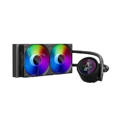 водно охлаждане Water Cooling 240mm - Thunderstorm TS4 240 Black - Digital Display, aRGB (TS4-24-BK)