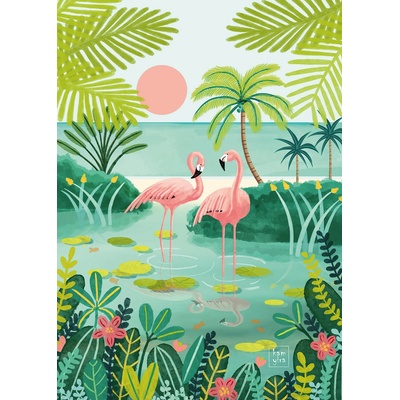 Pieces & Peace - Puzzle Flamingo 500 - 500 piese