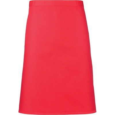 Premier PR151 Zástěra do pasu krátká Colours červená strawberry