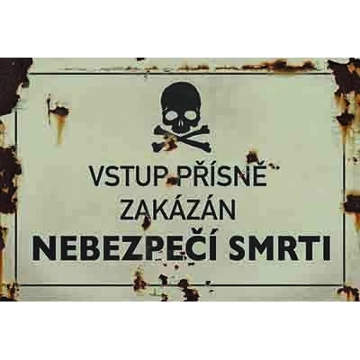 Ceduľa Nebezpečí smrti