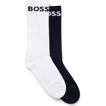 Boss Мъжки чорапи Boss 2 Pack Sport Crew Socks Mens - White/Dark Blue