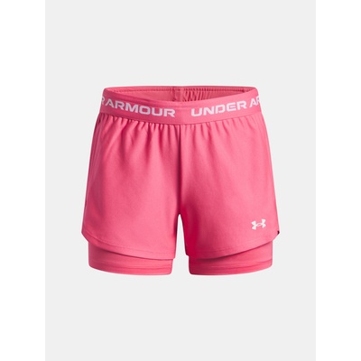 Детски къси панталони Under Armour UA Tech Play Up 2n1 Short-PNK Under Armour | Rozov | Момичешки | 160