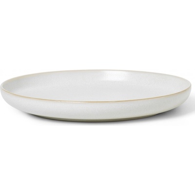 Ferm LIVING Jídelní talíř SEKKI 25,5 cm krémová kamenina