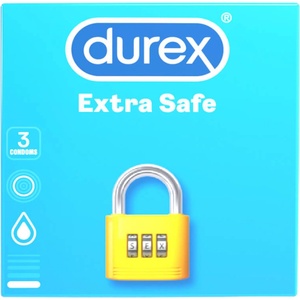 Durex Extra Safe - презервативи за допълнителна сигурност - 3 броя - lovesexshop