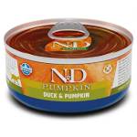 Farmina N&D Pumpkin Cat Duck & Pumpkin ADULT GRAIN FREE - консерва за пораснали котки над 1 година, с патица и тиква, БЕЗ ЗЪРНО, 70 гр Италия PND070013
