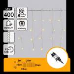 Aigostar - LED външна коледна гирлянда 400xLED/8 функции 23x0, 4m IP44 топла бяла (AI3091)