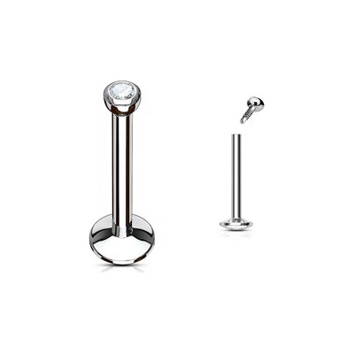 Šperky4U piercing do brady čirá LB1008-1210C