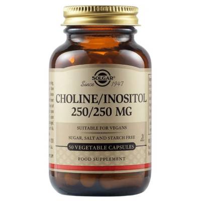 Solgar Choline & Inositol, 50 vegetable capsules