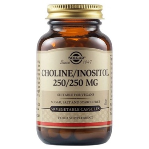 Solgar Choline & Inositol, 50 vegetable capsules