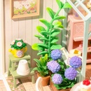 Ostatní stavebnice RoboTime Miniatura domečku Posezení s čajem v kvetoucí zahradě