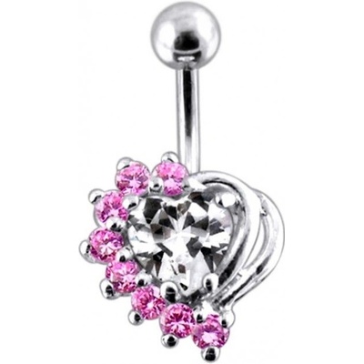 Šperky4U stříbrný piercing do pupíku BP01155-CP