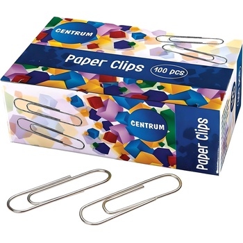 Centrum Кламери Centrum 33 мм, никелирани, 100 бр. в опаковка