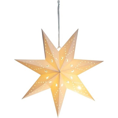 Dekorácia MagicHome Vianoce Hviezda papier 10 LED teplá biela 2xAA jednoduché svietenie 40 cm