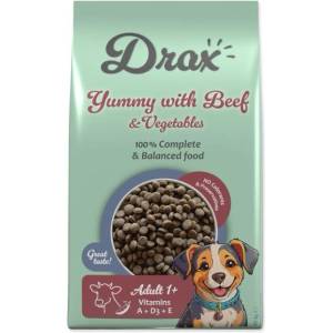 Drax Храна Drax Adult с говеждо месо и зеленчуци 10кг (774-854612)