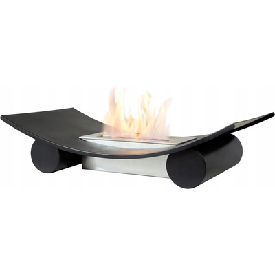 Adam Calda Freestanding Bio Ethanol Fire in Black