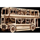 Wooden City 3D mechanické puzzle Londýnsky bus Double Decker 216 ks WR303