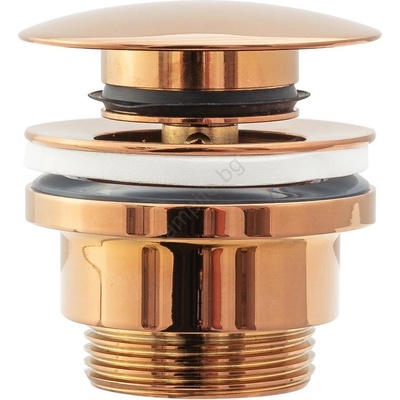 Rea Rea-a533a - Слив за мивка с механизъм click-clack, Ø 6, 4 см, розово злато (re0189)