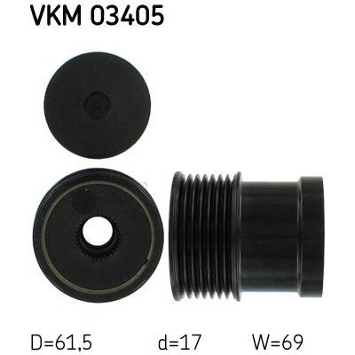 Voľnobeżka alternátora SKF VKM 03405