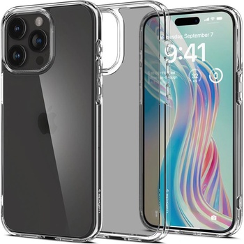 Image 1 of Spigen Ultra Hybrid Case - хибриден кейс с висока степен на защита за iPhone 15 Pro Max (прозрачен-матиран)