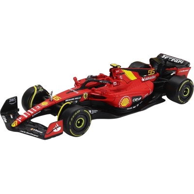Bburago Метална кола Bburago - Ferrari F1 SF-23, Team Scuderia Ferrari, # 55 Carlos Sainz, 1: 43 (18-36836-S-MONZA)