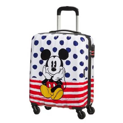 American Tourister Disney Legends Spinner 19C Mickey Mouse Polka Dots 36 l